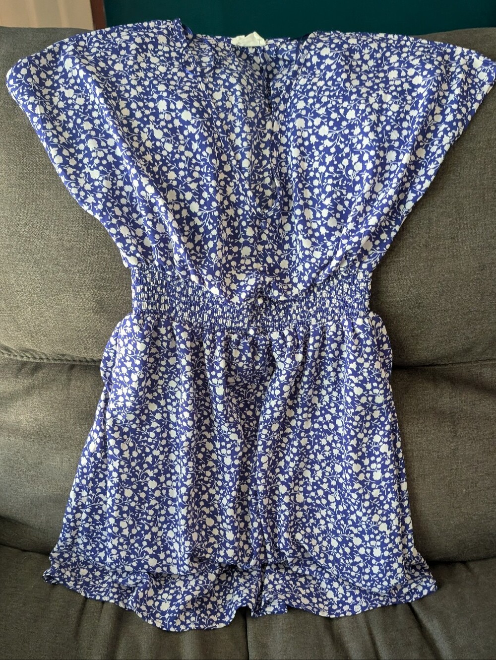 Sienna Sky Blue and White Floral Women's Dress